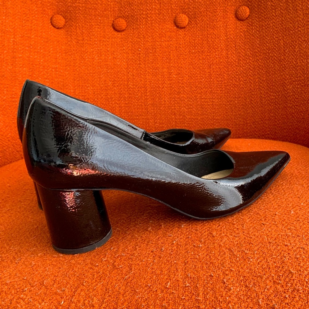Zara Black Block Heels